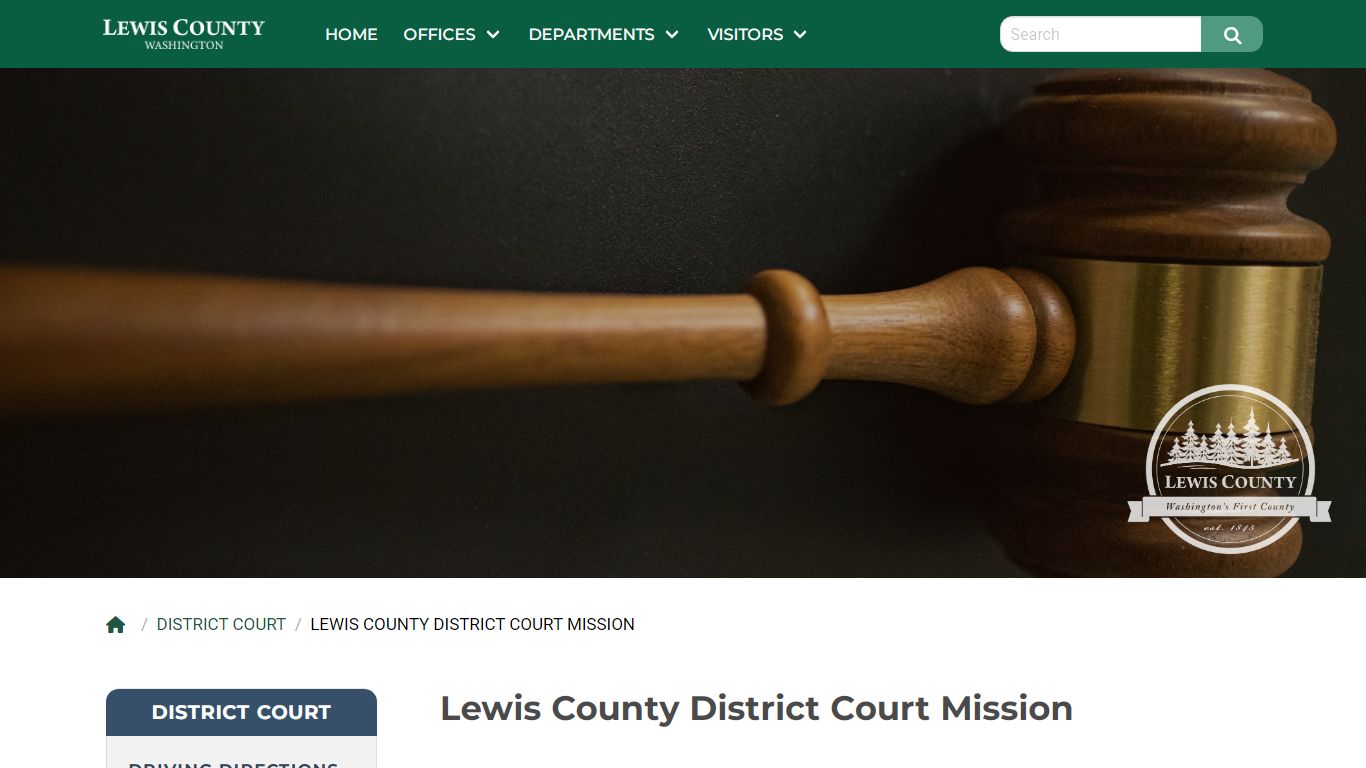 Lewis County District Court Mission