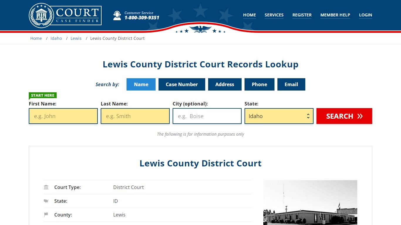 Lewis County District Court Records Lookup - CourtCaseFinder.com